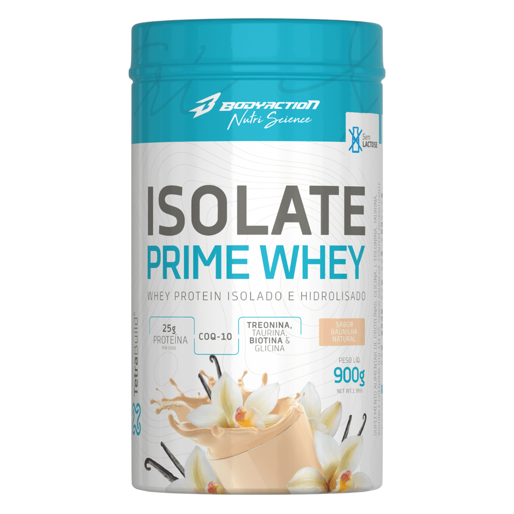 Isolate Prime Whey Bodyaction Baunilha 900g