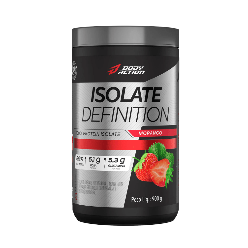 Isolate Definition Bodyaction Morango 900g