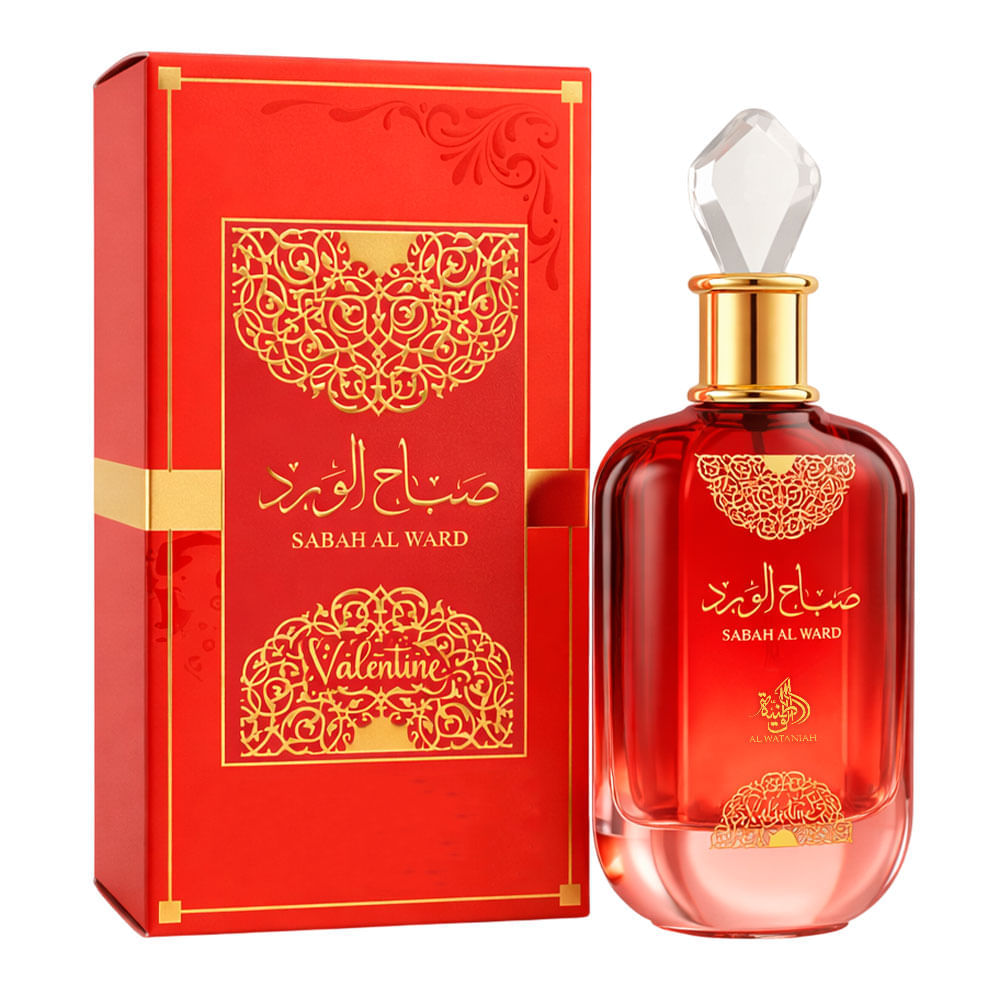 Perfume Árabe Feminino Sabah Al Ward Valentine Eau de Parfum Al Wataniah 100ml