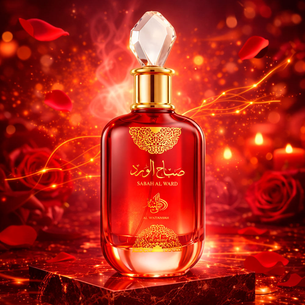 Perfume Árabe Feminino Sabah Al Ward Valentine Eau de Parfum Al Wataniah 100ml