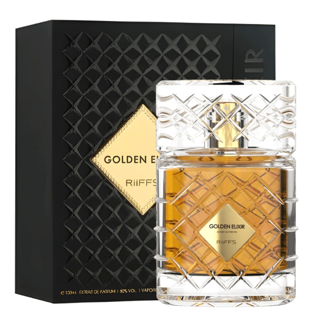 Perfume Árabe Unisex Golden Elixir Extrait De Parfum Riiffs 100ml