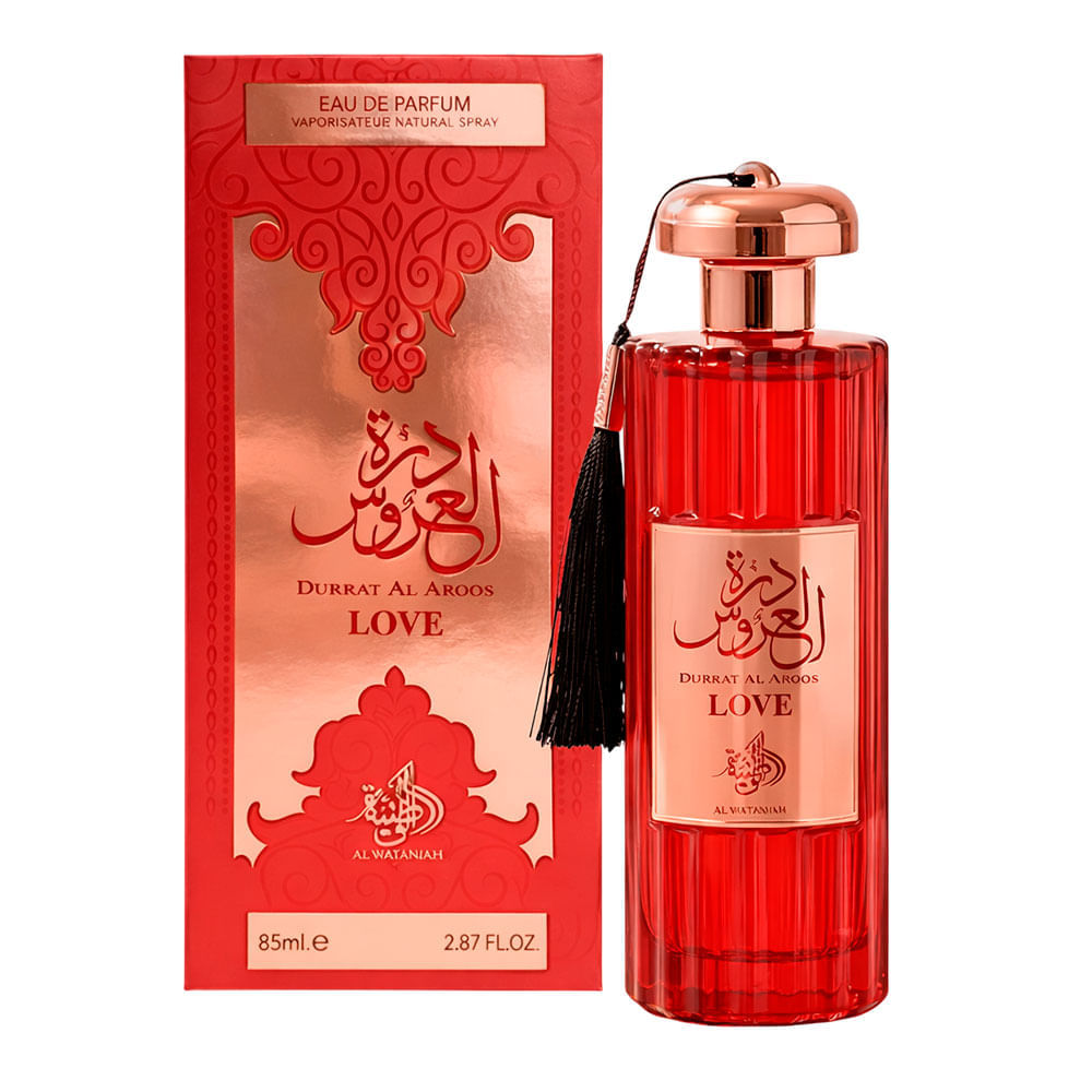 Perfume Árabe Feminino Durrat Al Aroos Love Al Wataniah Eau de Parfum 85ml