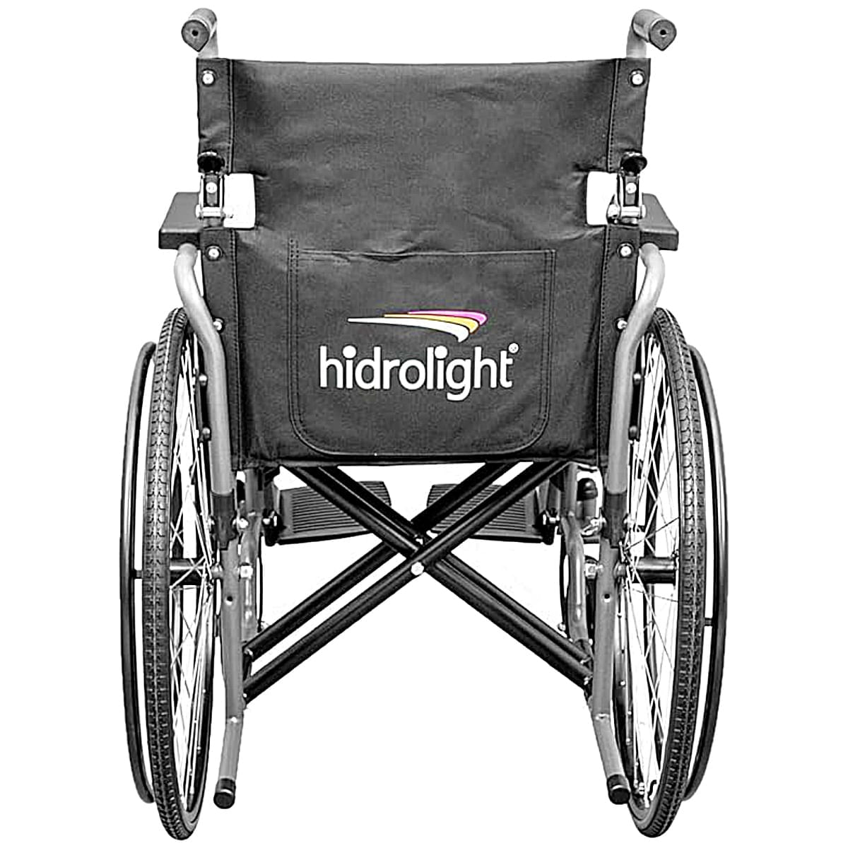 Cadeira de Rodas Aço Carbono Basic Dobrável Hidrolight 44cm até 125kg