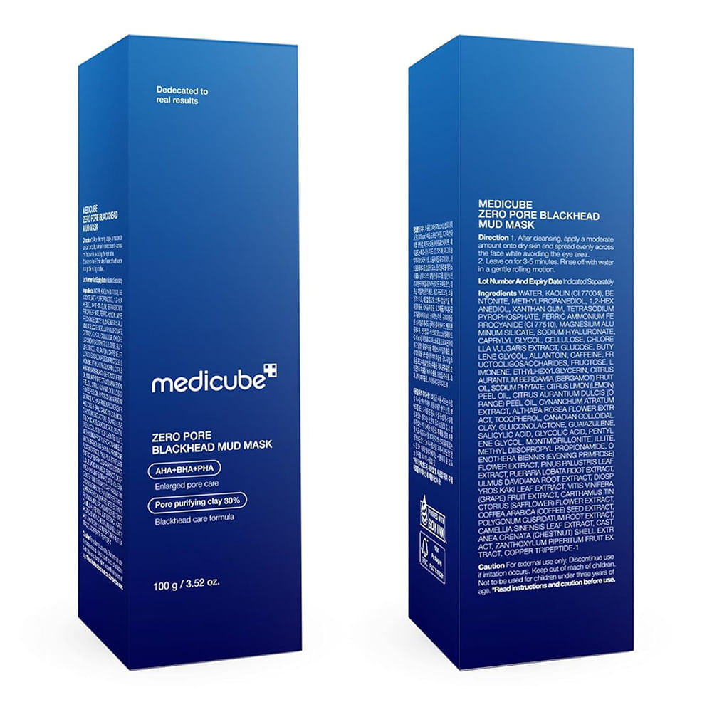 Máscara Facial Zero Pore Blackead Mud Mask Medicube 100g