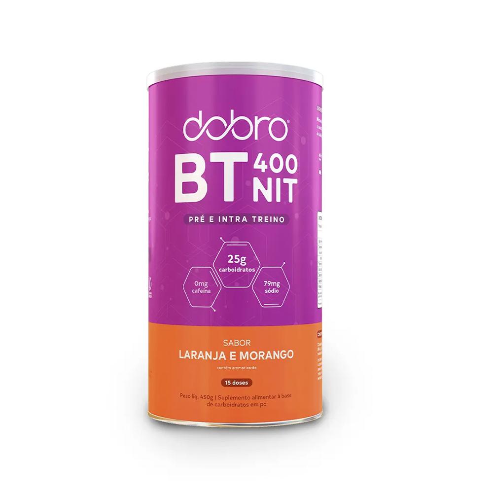 Suplemento BT 400 Nitrato Dobro 450g Sabor Laranja com Morango
