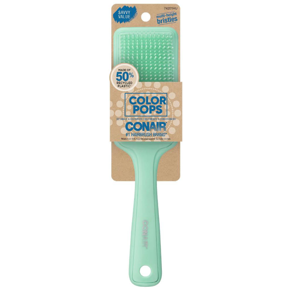 Escova de Cabelo Color Pops Cerdas Flexíveis Conair Verde