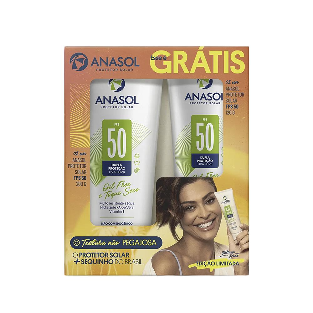 Kit Anasol Protetor Solar Corporal Fps50 200g + Protetor Solar Corporal Fps50 120g