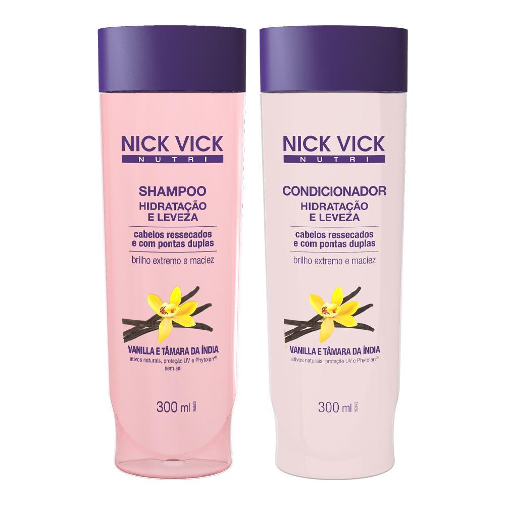 Kit Shampoo 300ml + Condicionador 300ml Hidratação E Leveza Nutri Nick Vick