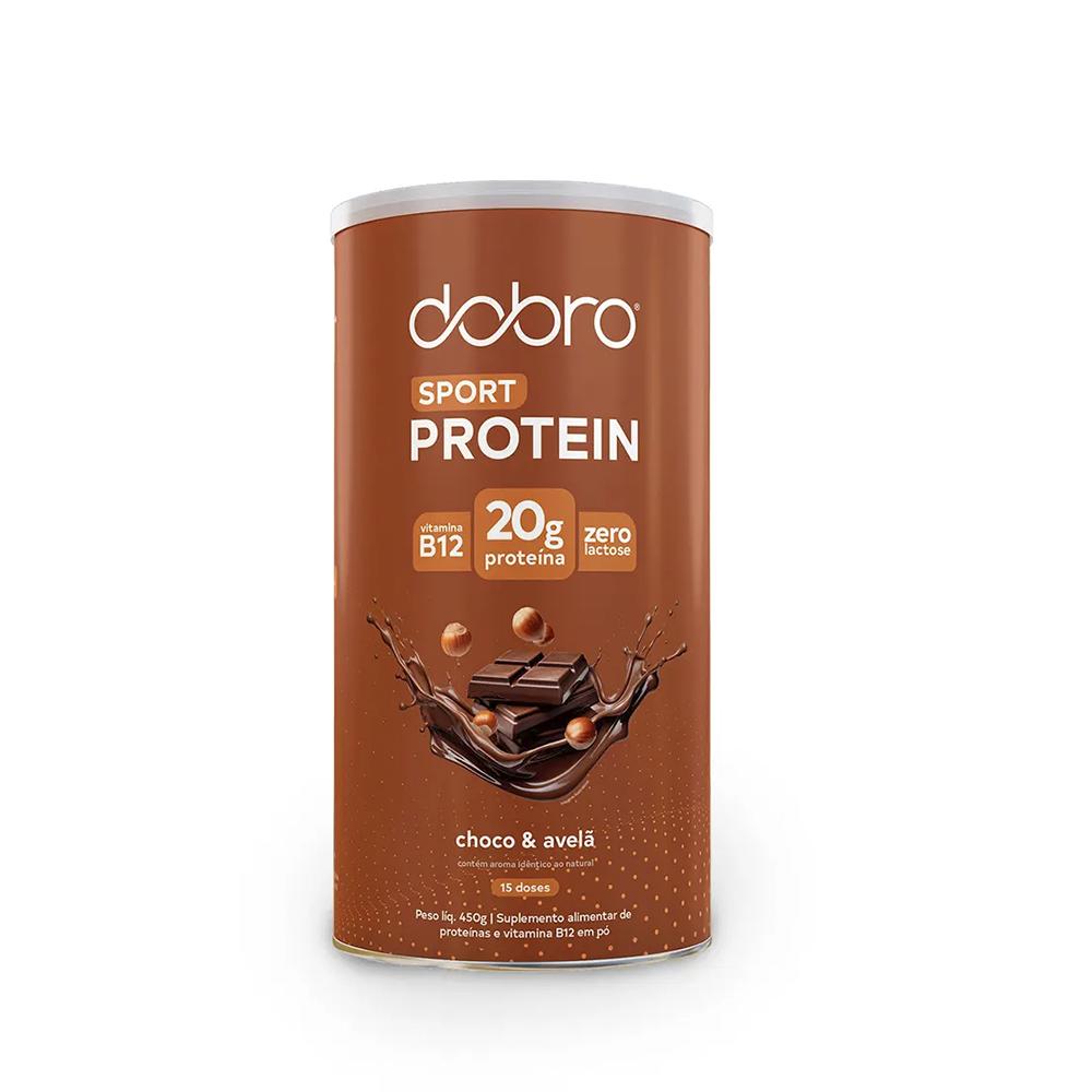 Suplemento Proteico Sport Protein Dobro 450g Sabor Chocolate Com Avelã