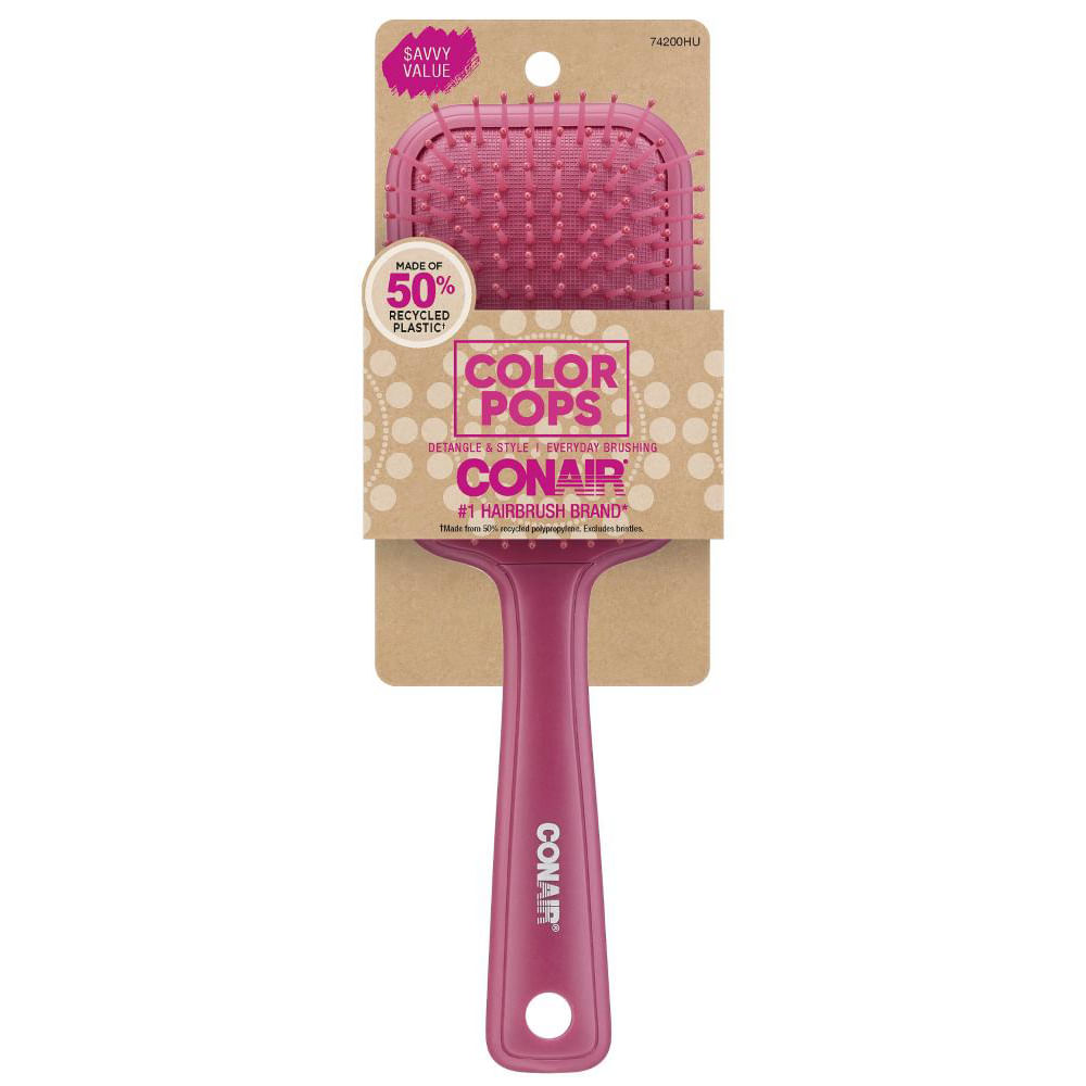 Escova de Cabelo Color Pops Quadrada Conair Rosa
