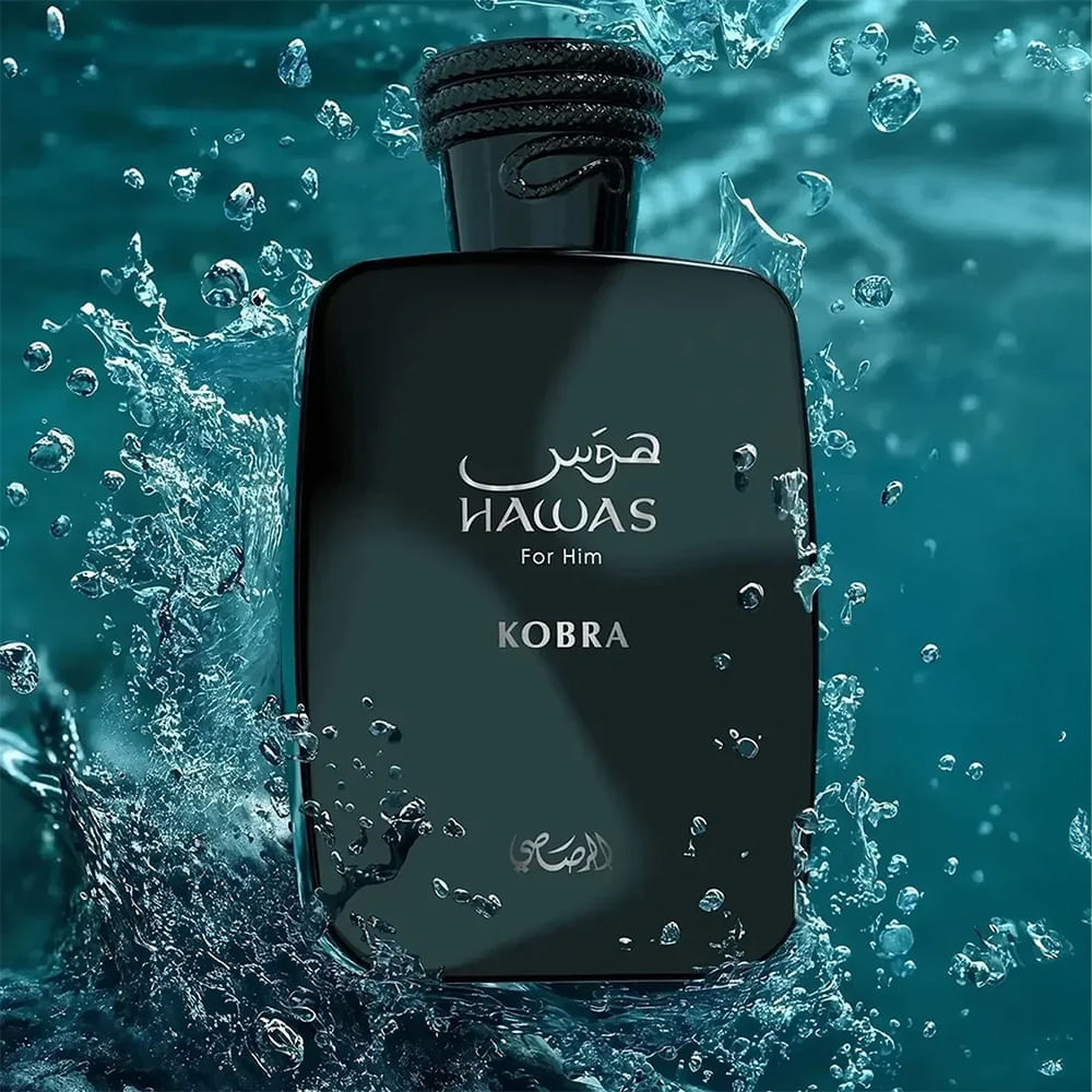 Perfume Árabe Masculino Hawas Kobra Rasasi Eau de Parfum 100ml