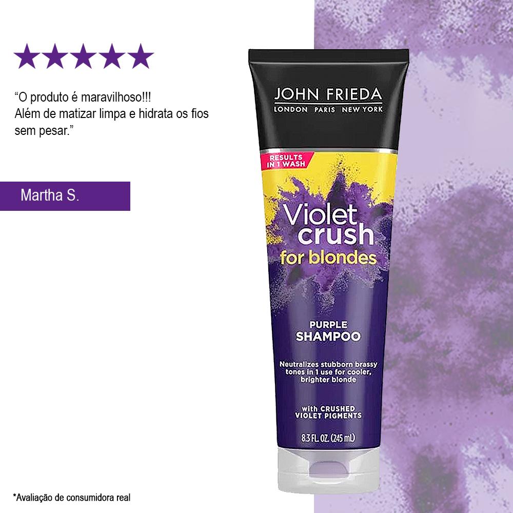 Kit Shampoo Violet Crush 145ml + Condicionador 145ml Frizz Ease Dream Curls John Frieda