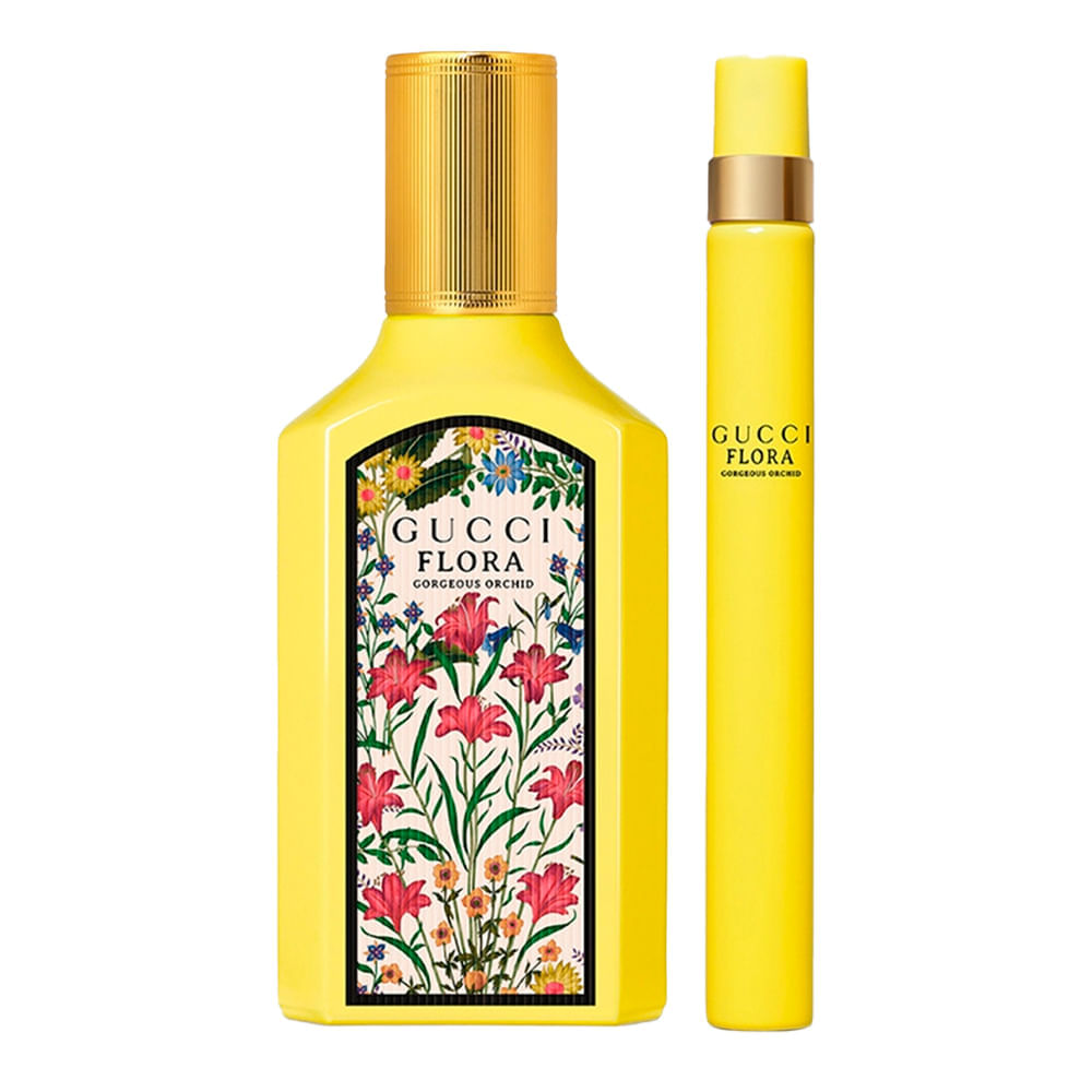 Kit Flora Gorgeous Orchid Gucci Perfume Feminino Eau de Parfum 50ml + 10ml