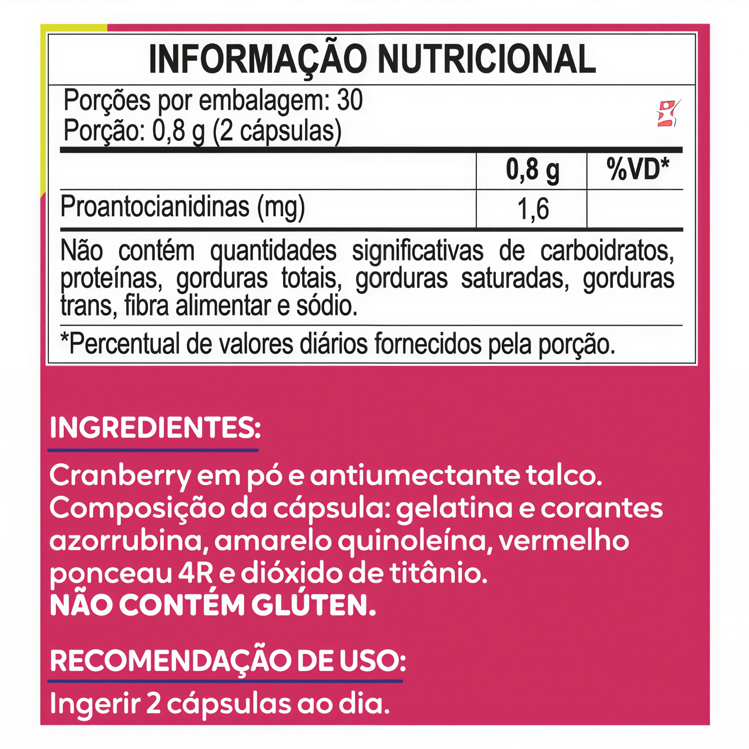 Cranberry Maltta Nutrition 60 Cápsulas
