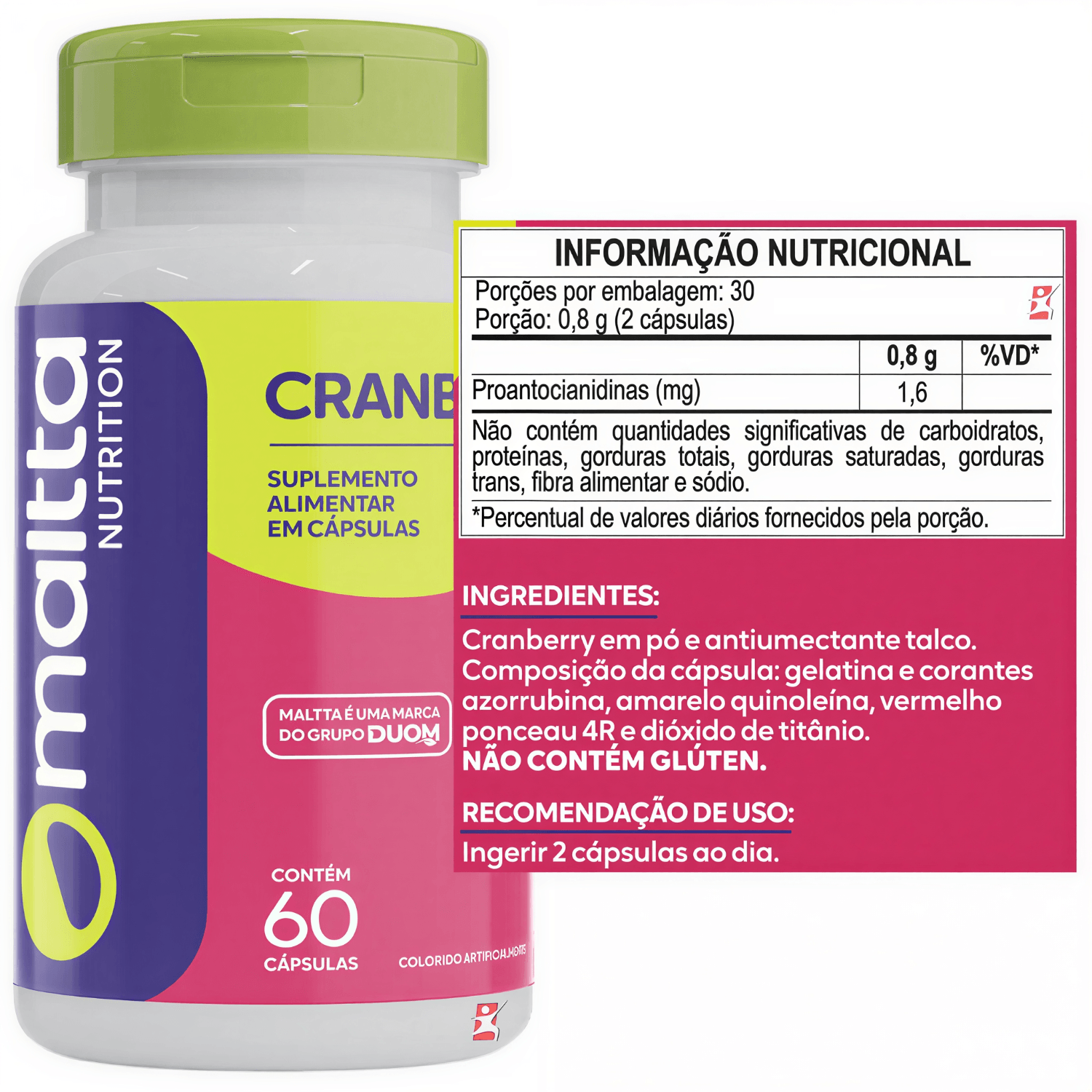 Cranberry Maltta Nutrition 60 Cápsulas