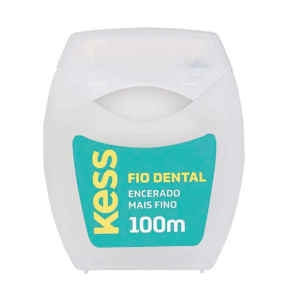 Kit Fio Dental Encerado Kess 4 Unidades 100m