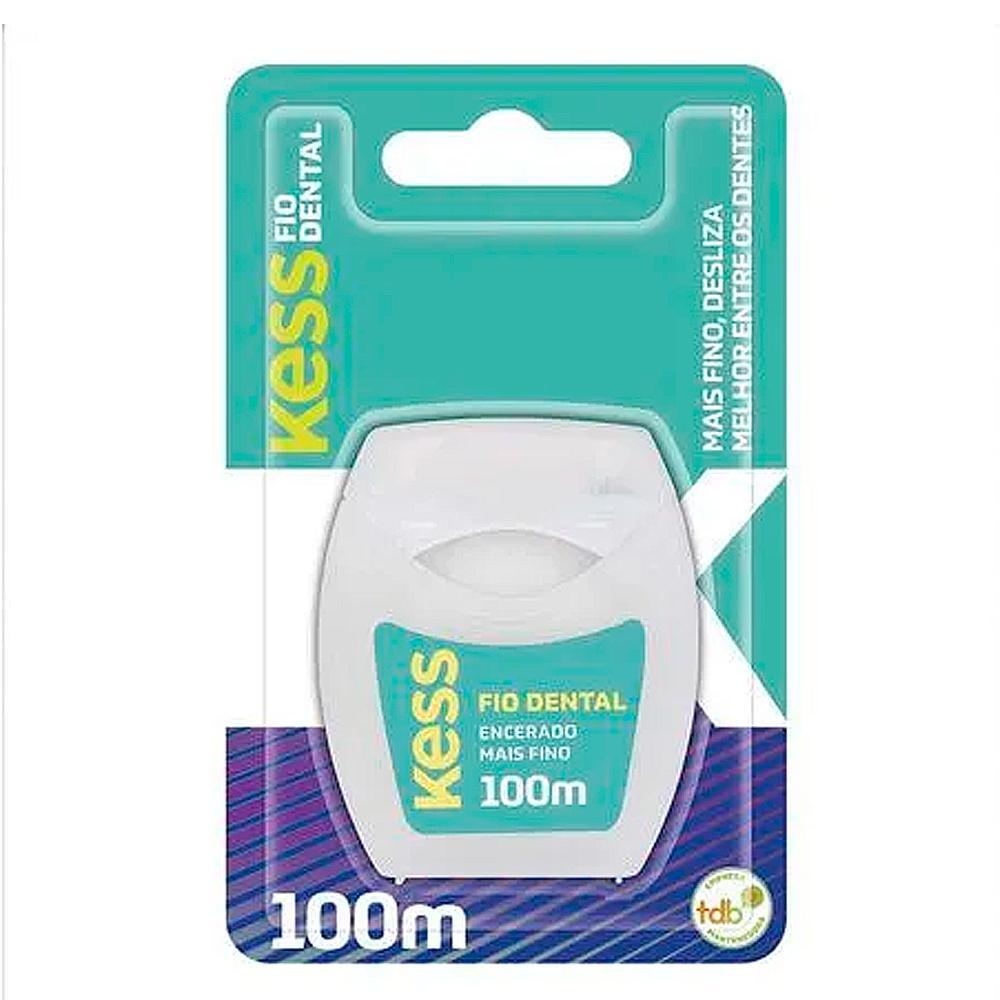 Kit Fio Dental Encerado Kess 4 Unidades 100m