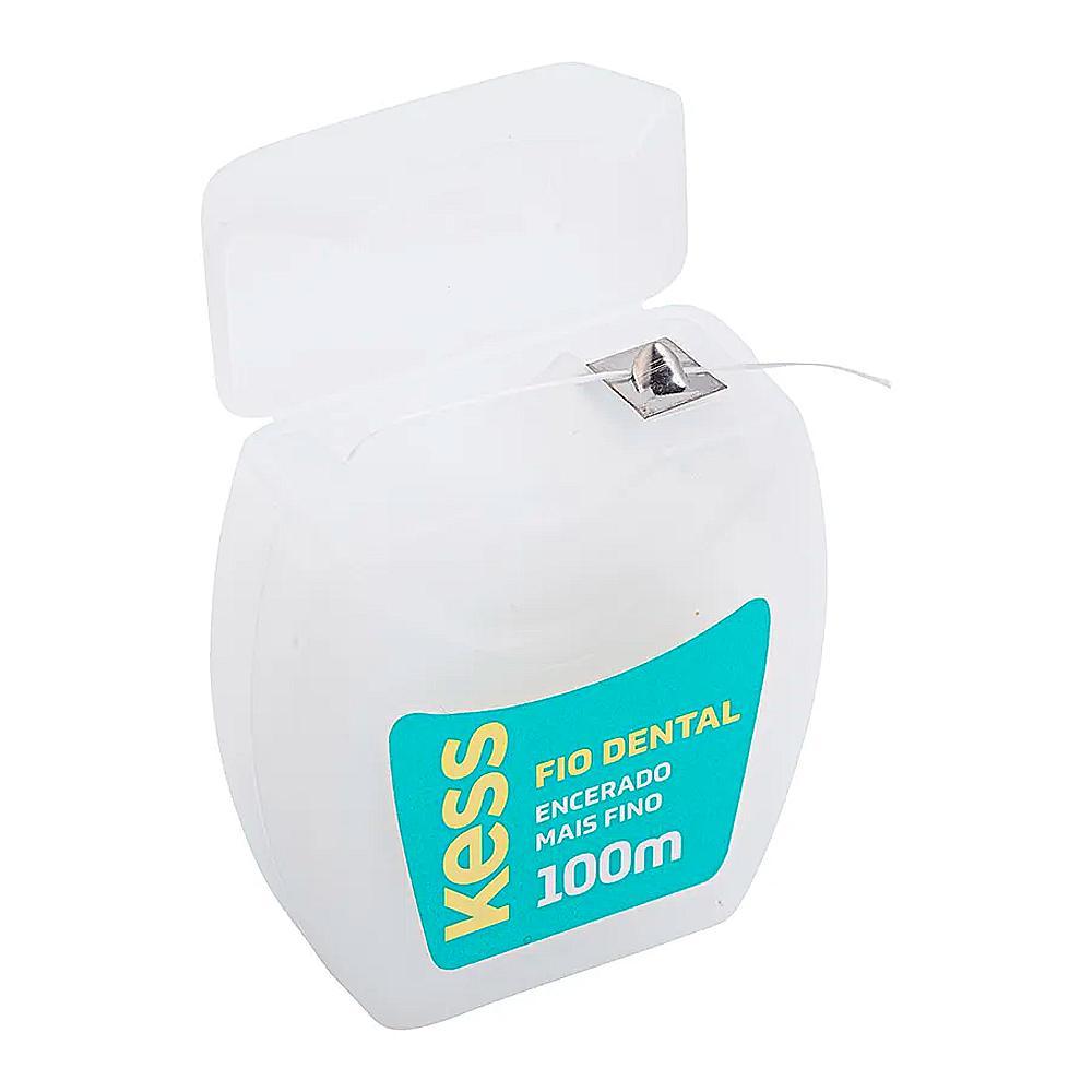 Kit Fio Dental Encerado Kess 4 Unidades 100m