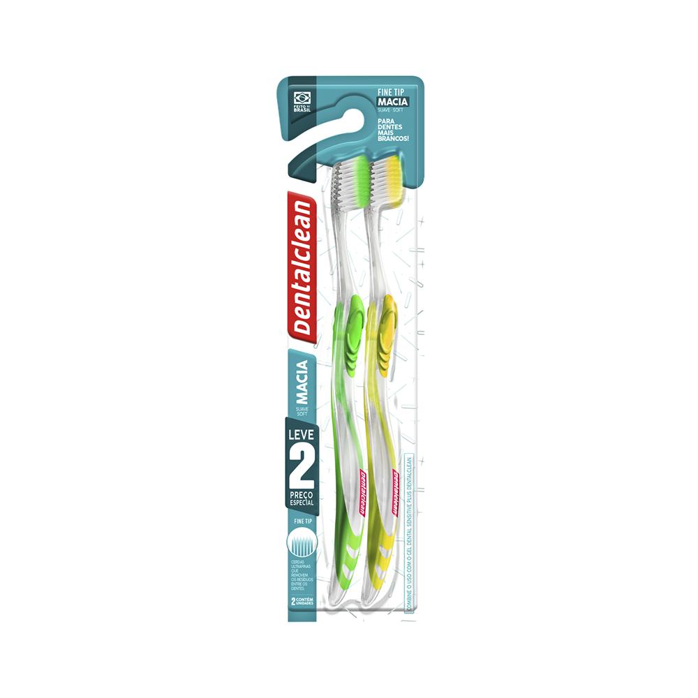 Escova Dental Macia Dual Fine Tip Dentalclean