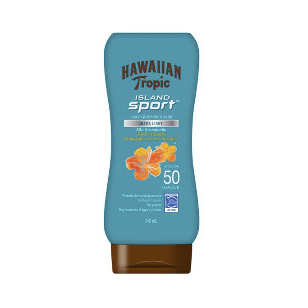 Protetor Solar Corporal Island Sport Lotion  Hawaiian Tropic FPS 50 240ml