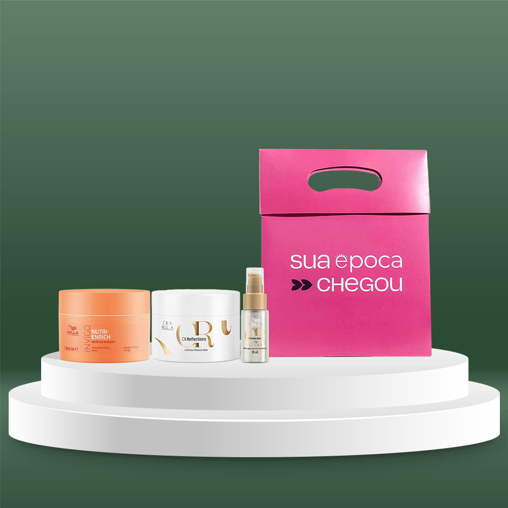 Kit Máscara Invigo Nutri-Enrich 150ml + Máscara Oil Reflections 150ml + Óleo Capilar 30ml + Sacola Presenteável Wella Professionals