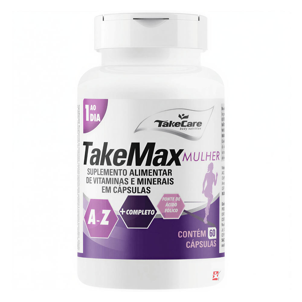 Take Max Mulher Polivitamínico E Mineral De A-z 1 Take Care 60 Cápsulas