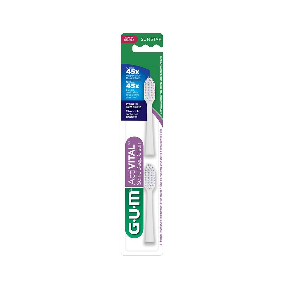 Refil Escova Dental Activial Sonic Deep Clean Gum 2 Unidades