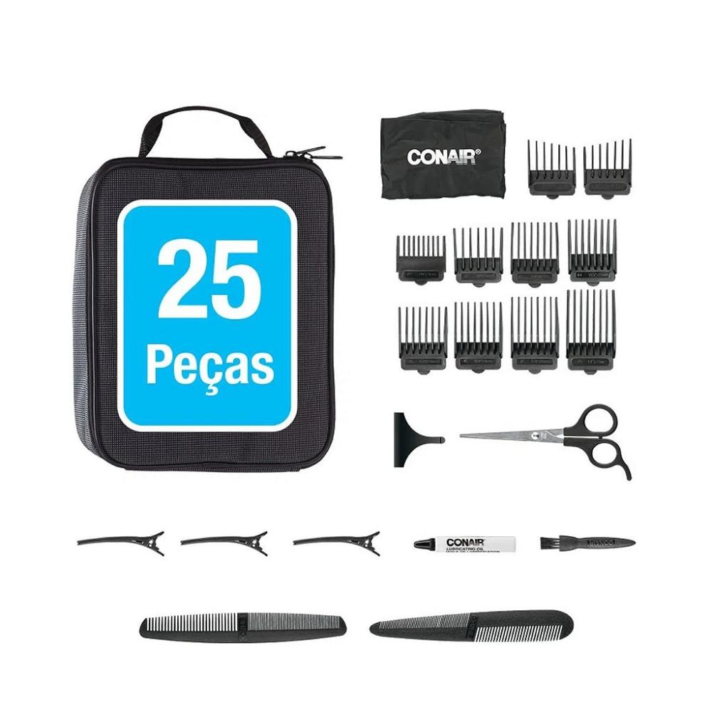 Kit Máquina de Corte com Aparador de Pelos e Trimmer Conair 220V