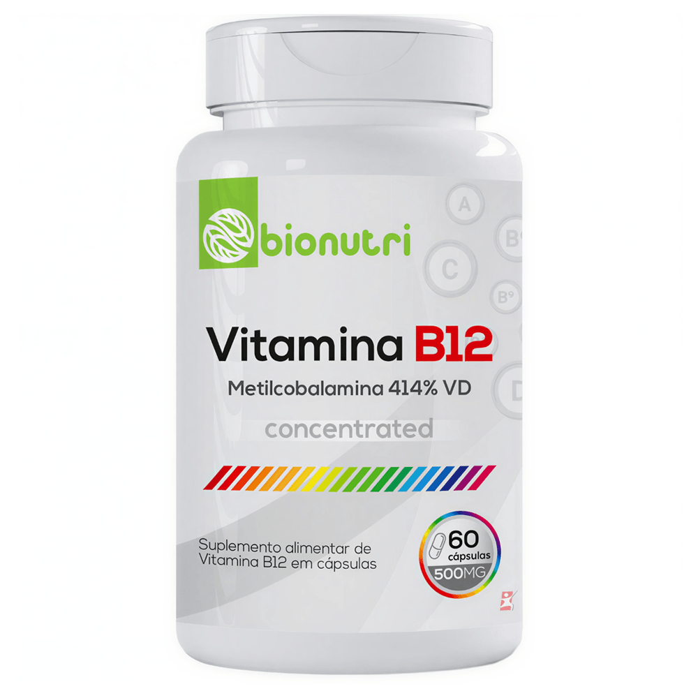 Vitamina B12 Metilcobalamina Bionutri 60 Cápsulas