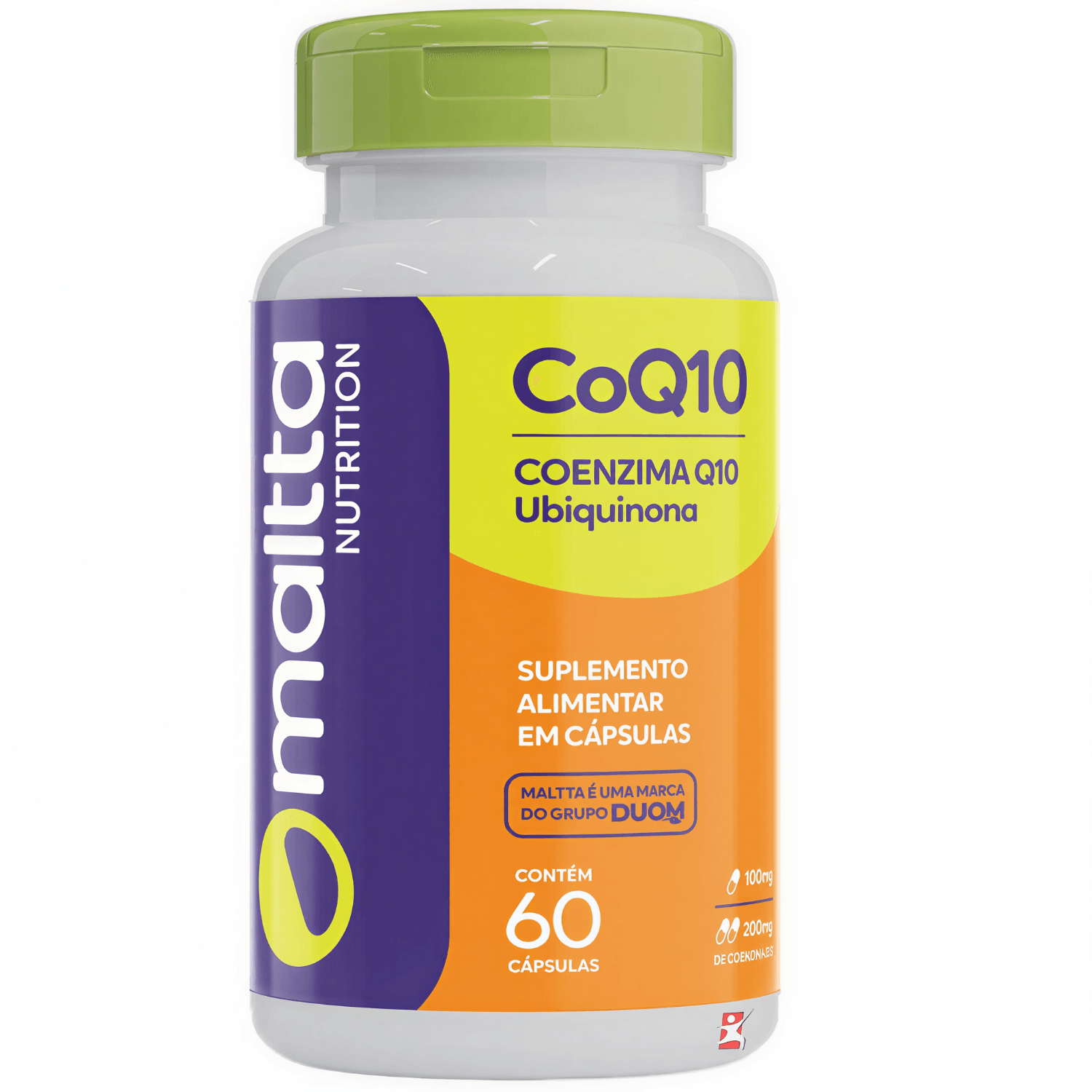 Kit 2 Coenzima Coq10 Ubiquinona Maltta Nutrition 100mg 60 Cápsulas