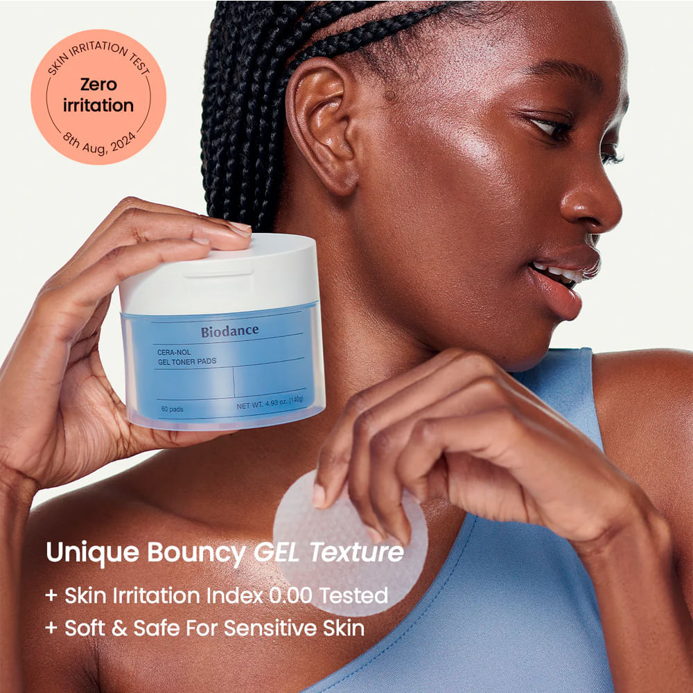 Pads Tonificantes Faciais Cera-nol Toner Biodance 60 Unidades