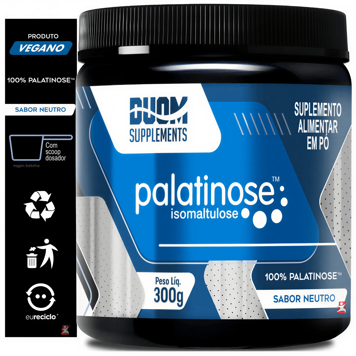 Palatinose Isomaltulose 100% Vegana Maltta Nutrition Sabor Neutro 300g