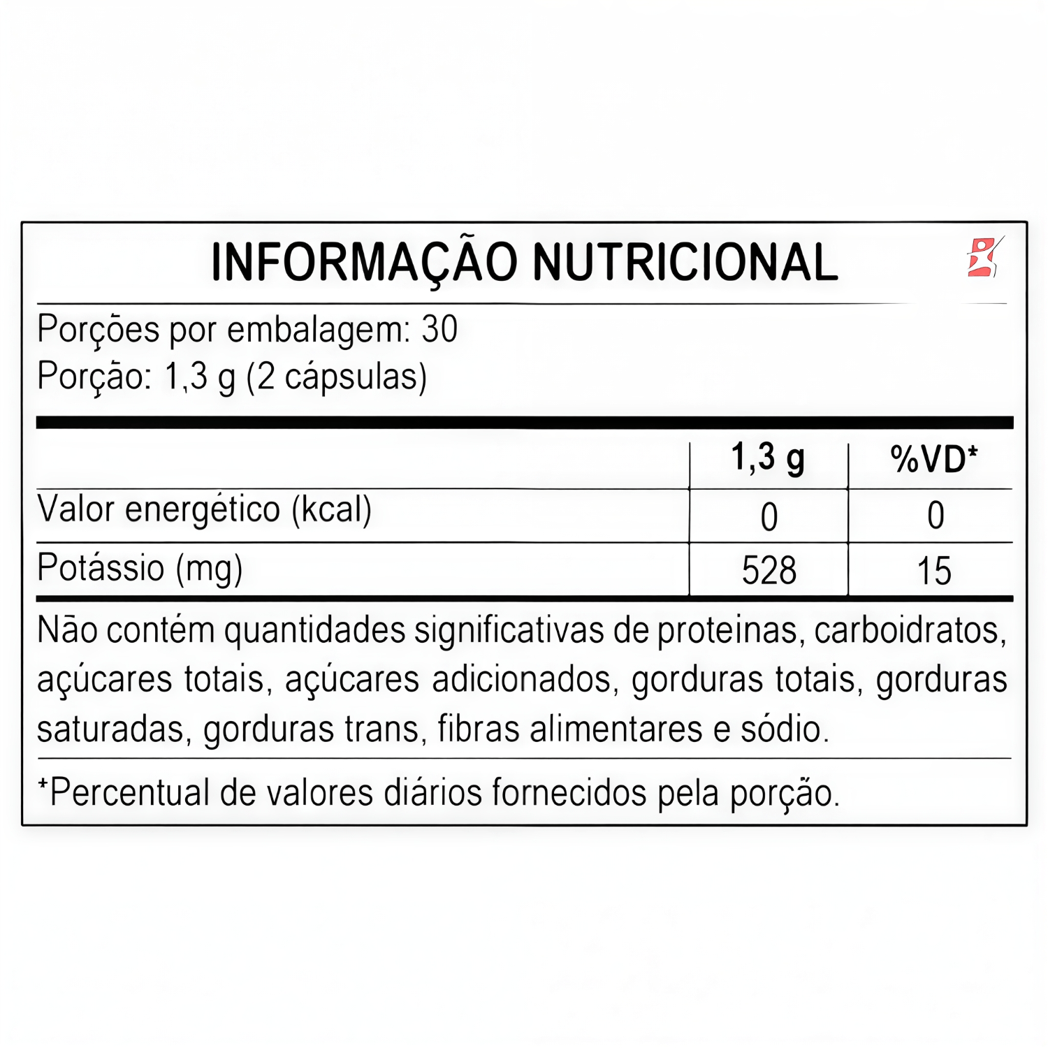 Potássio Apisnutri 528mg Por Porção 60 Cápsulas