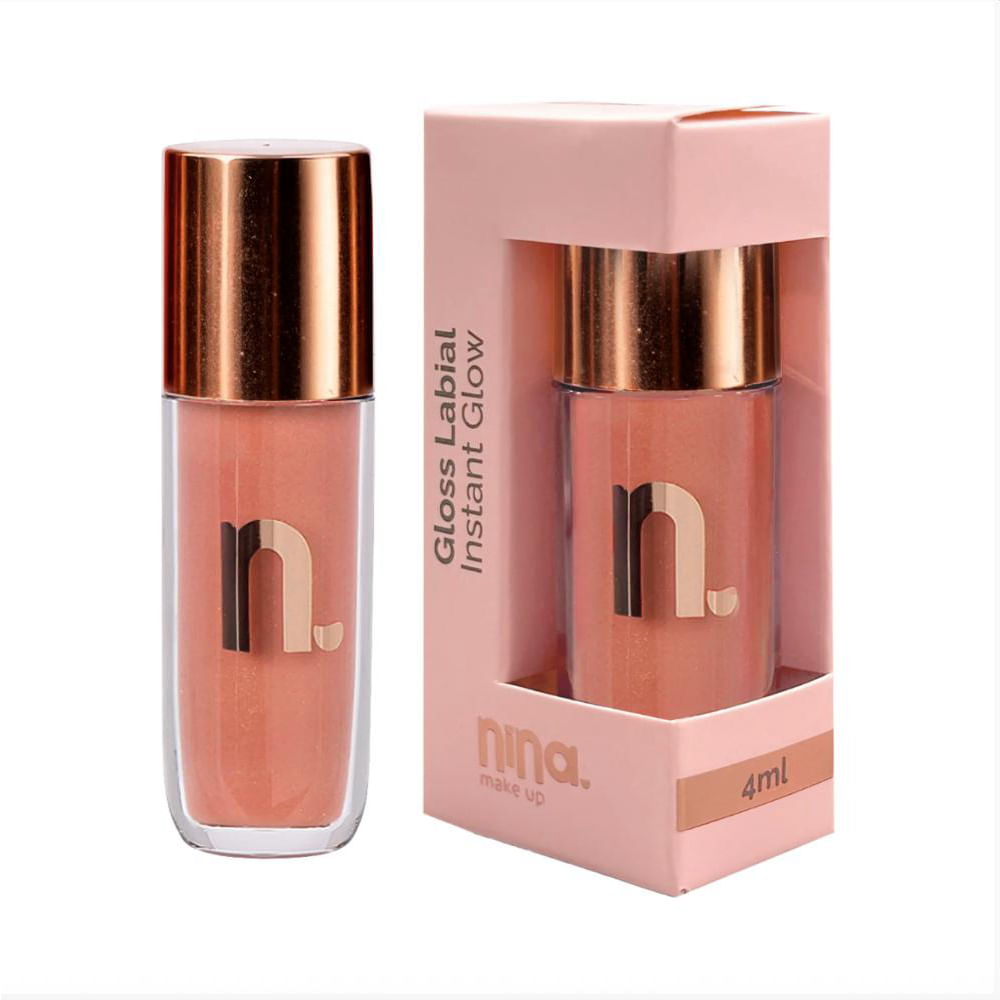 Gloss Labial Instant Glow Nina Makeup 4ml
