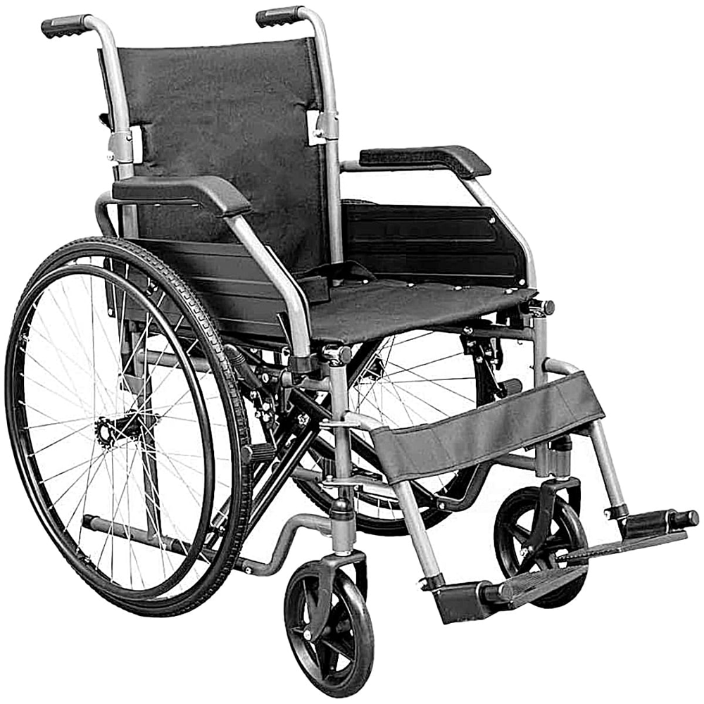 Cadeira de Rodas Aço Carbono Basic Dobrável Hidrolight 46cm Até 125kg