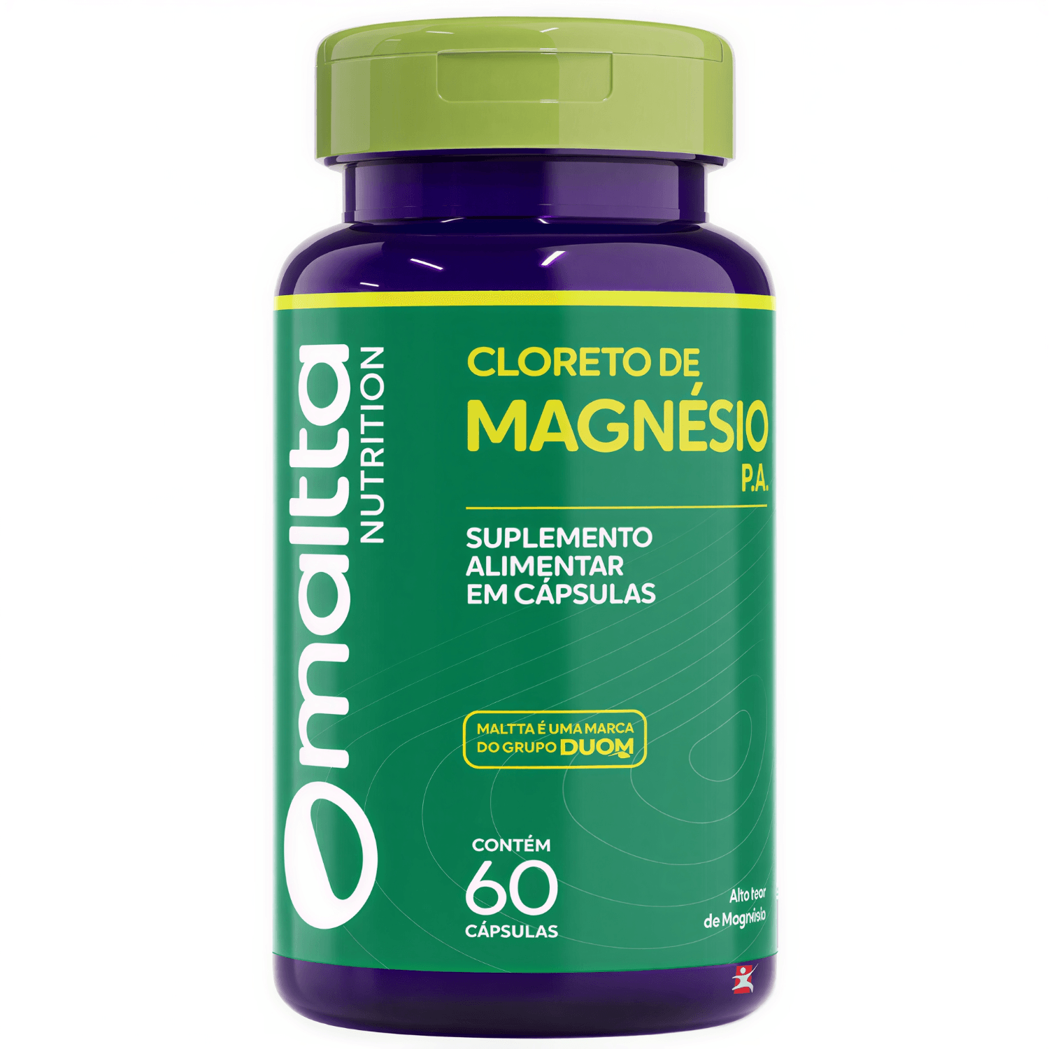 Kit 2 Cloreto De Magnésio P.A. Maltta Nutrition 60 Cápsulas