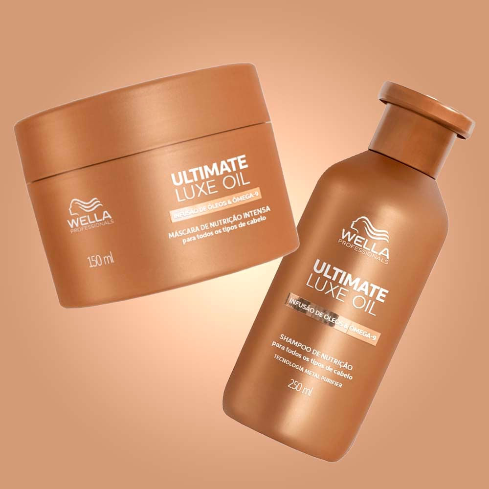 Kit Shampoo 250ml + Máscara 150ml Ultimate Luxe Oil Wella Professional