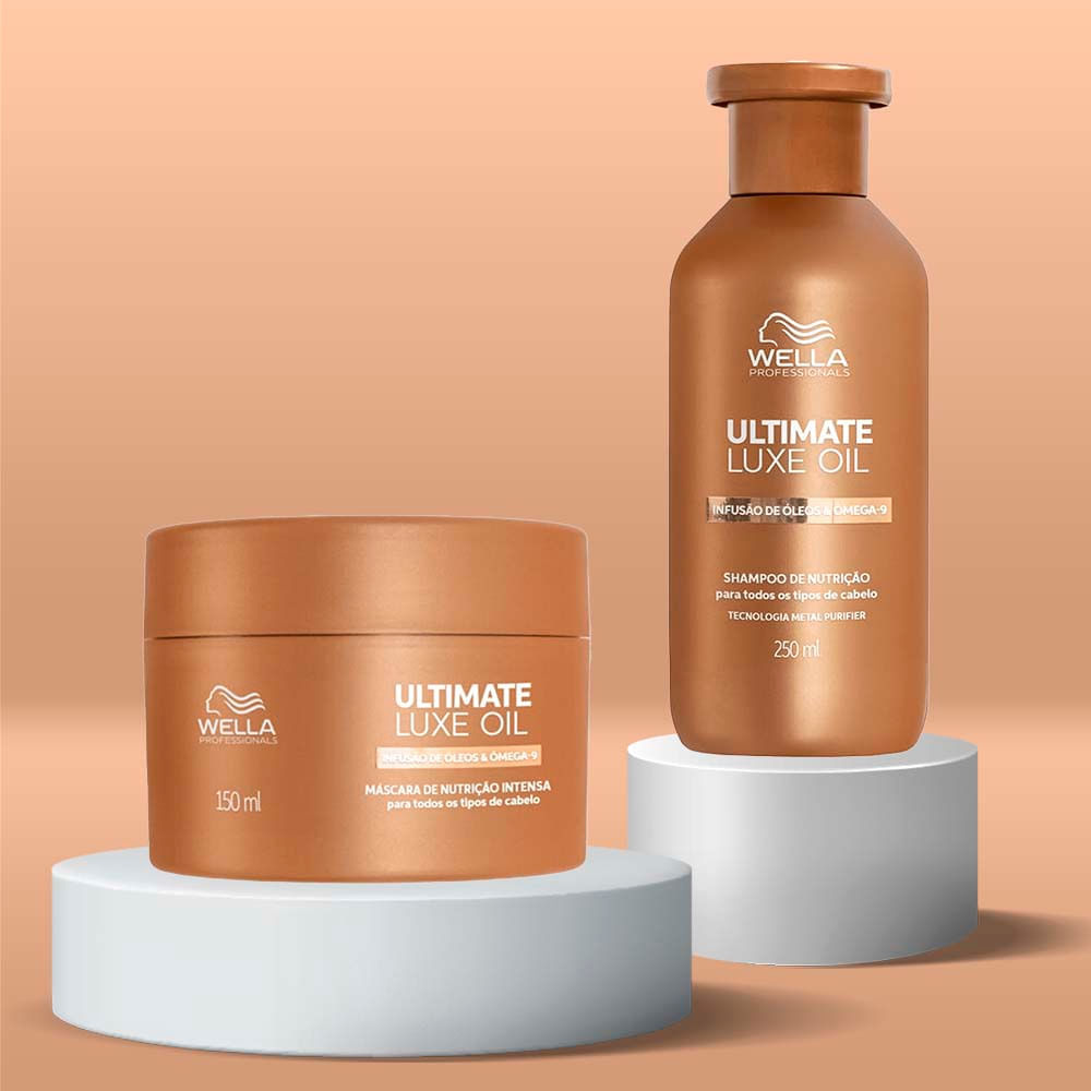 Kit Shampoo 250ml + Máscara 150ml Ultimate Luxe Oil Wella Professional