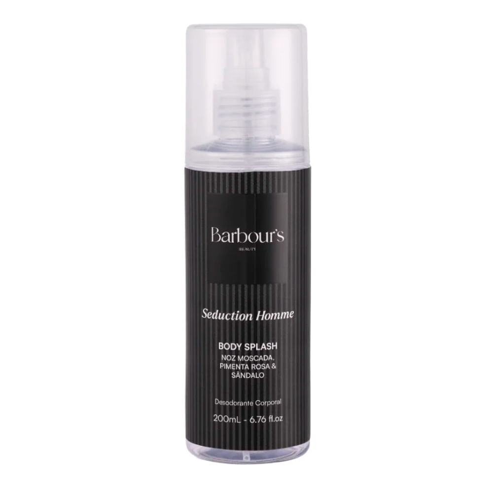 Desodorante Colônia Seduction Homme Barbour's Beauty 200ml