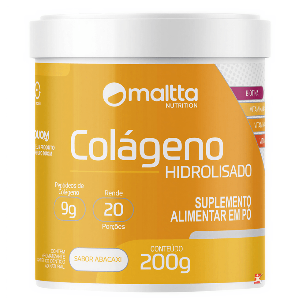 Colágeno Hidrolisado Maltta Nutrition Sabor Abacaxi 200g