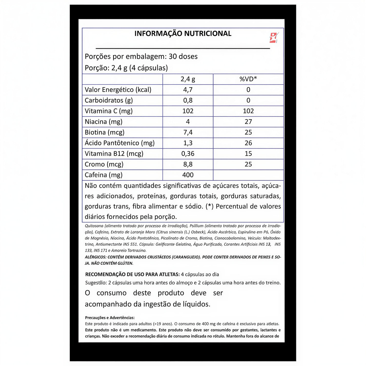 Sineflex Hardcore Power Supplements 120 Cápsulas