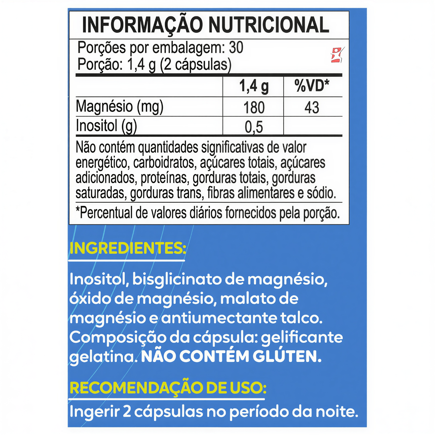 3 Magnésios Inositol Maltta Nutrition 60 Cápsulas