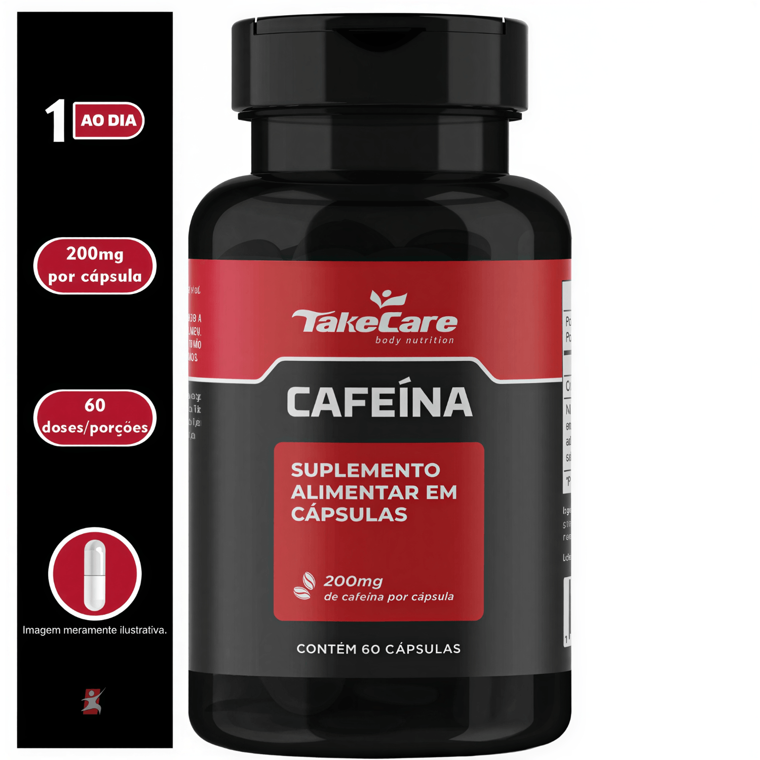 Cafeina Take Care 200mg 60 Cápsulas