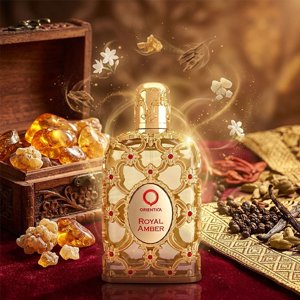 Perfume Unissex Árabe Royal Amber Orientica Eau de Parfum 30ml
