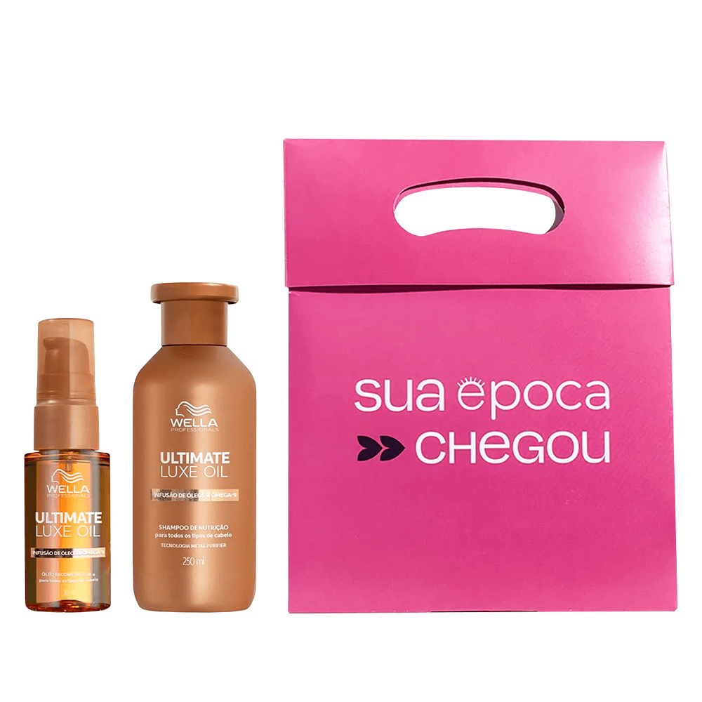 Kit Shampoo 250ml + Óleo Capilar 30ml + Sacola Presenteável Wella Professionals