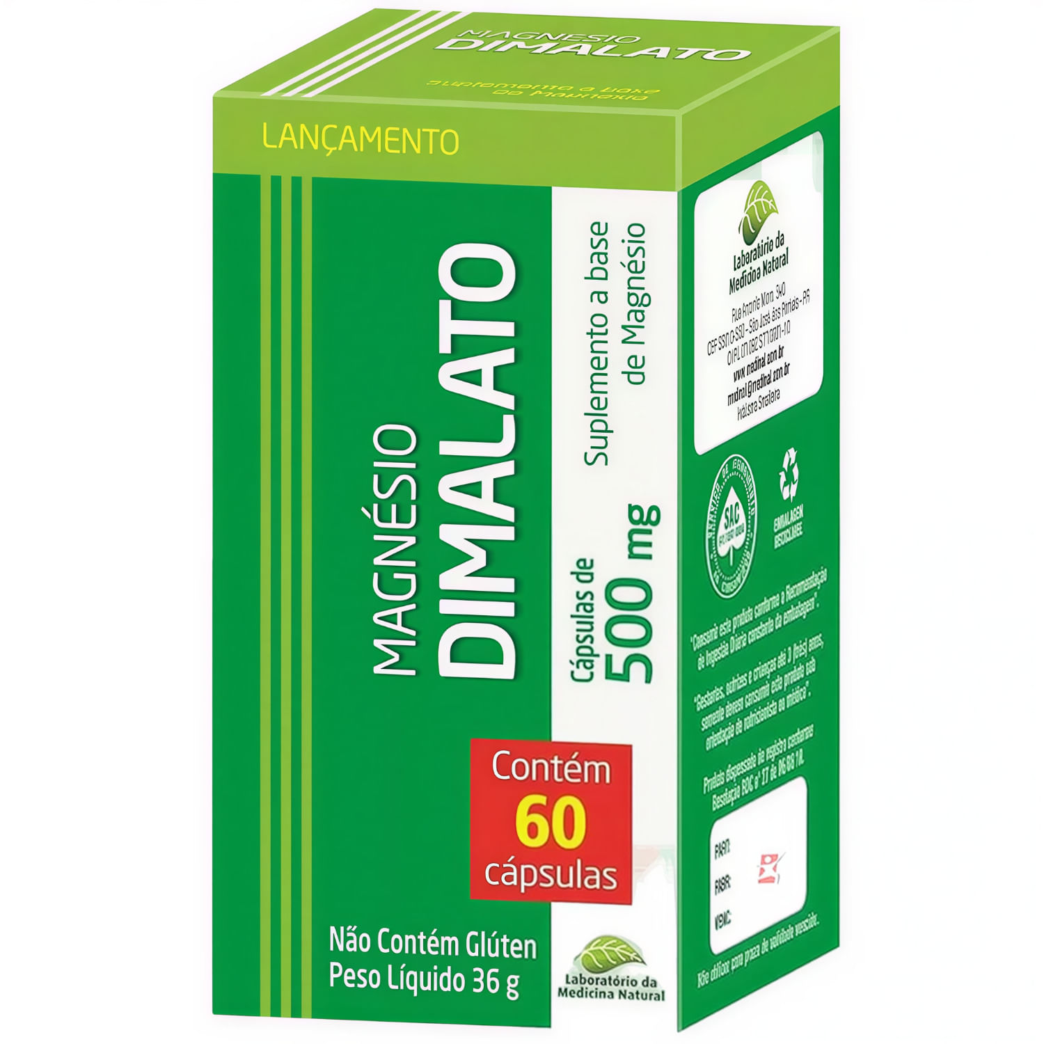 Magnésio Dimalato Medinal 60 Cápsulas