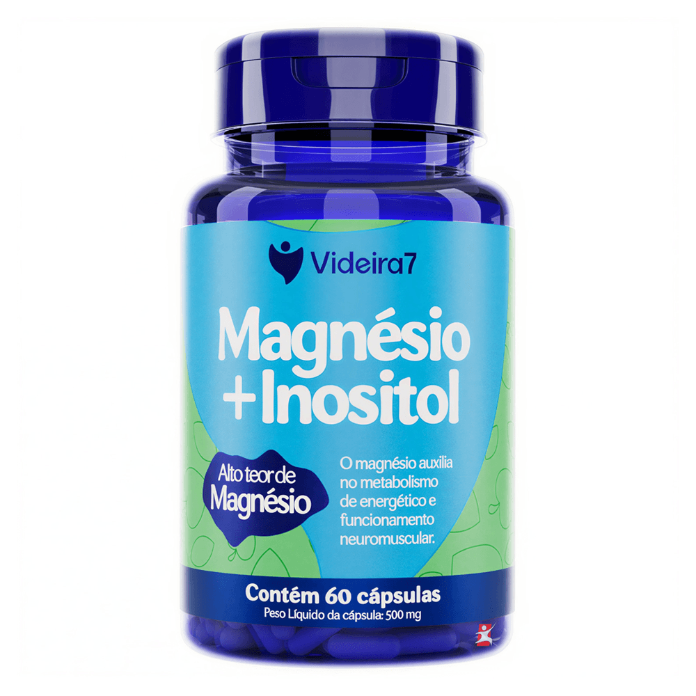 Magnésio + Inositol Videira7 60 Cápsulas