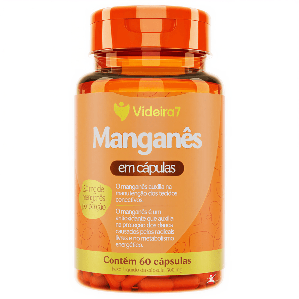 Manganês 3mg Antioxidante Videira7 60 Cápsulas