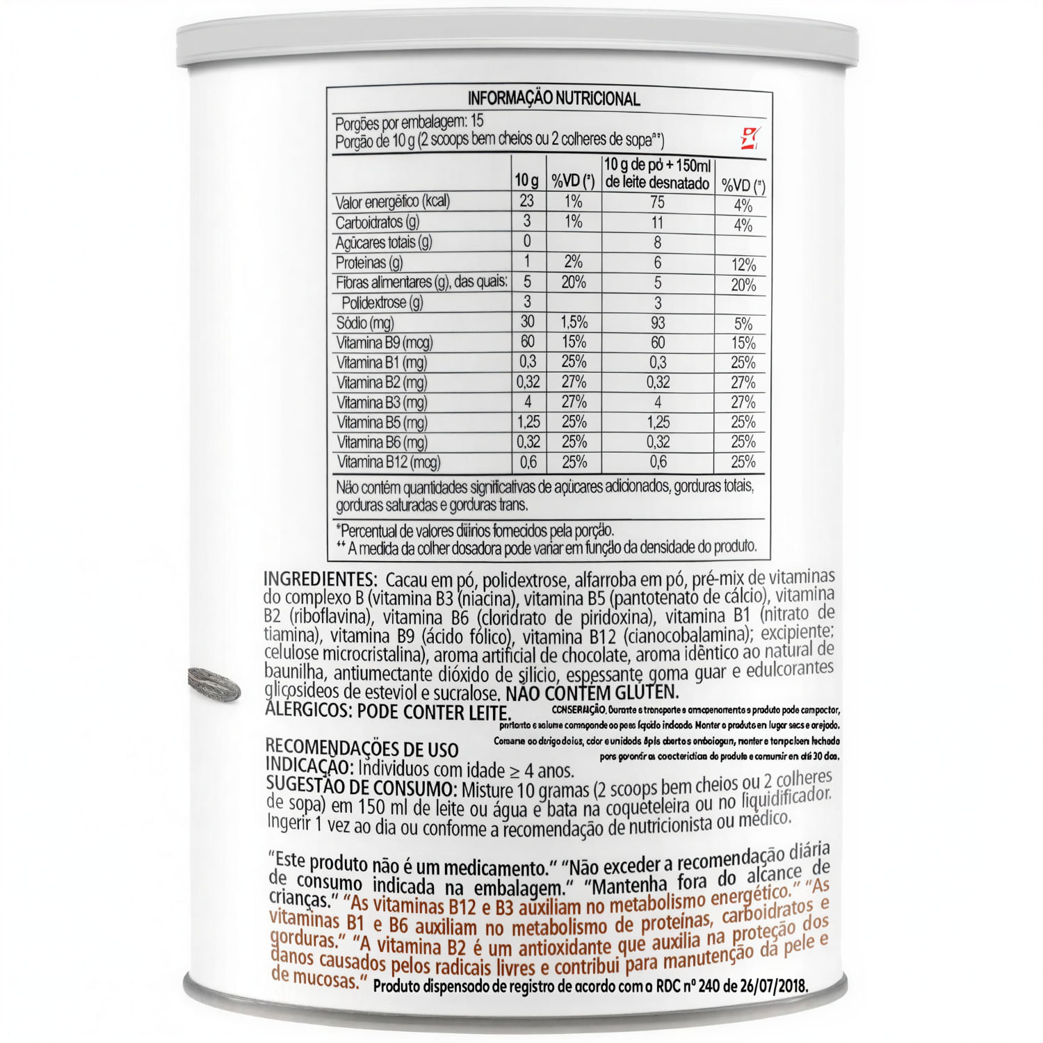 Choco Mais Clinicmais Sabor Chocolate 150g