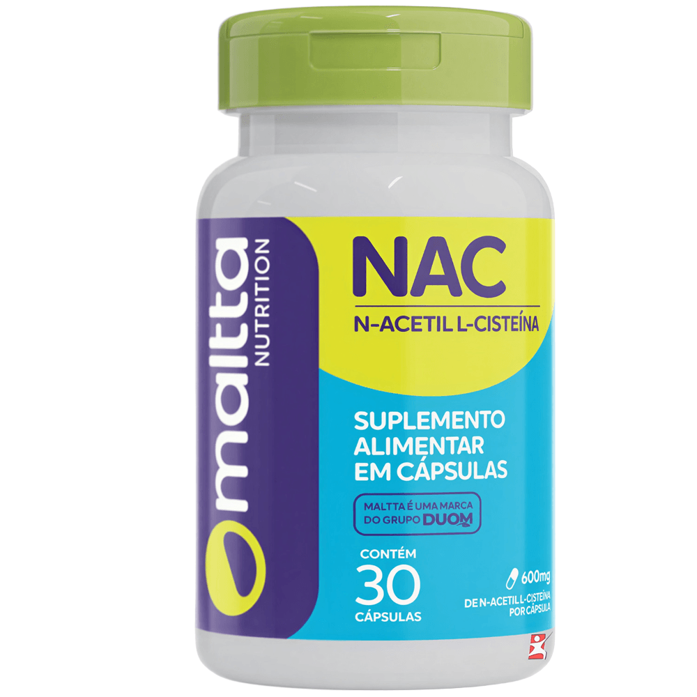 NAC N-acetil L-cisteína Maltta Nutrition 30 Cápsulas